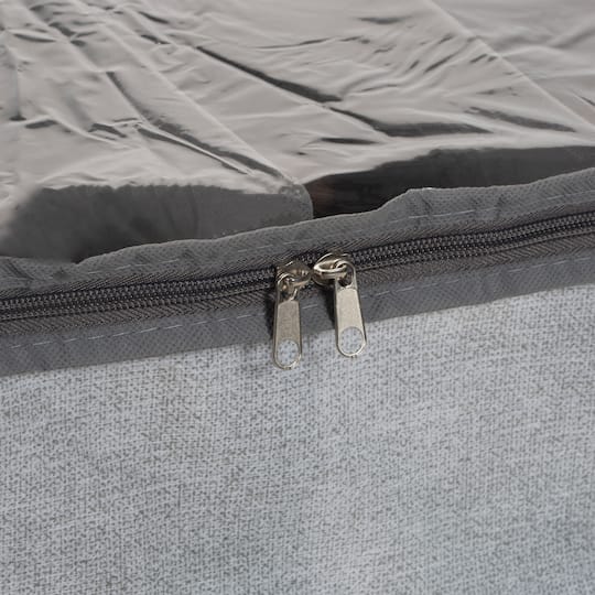Simplify Heather Gray 12 Pair Under the Bed Shoe Storage Box